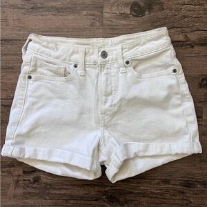 Old Navy OG Straight White Denim Shorts